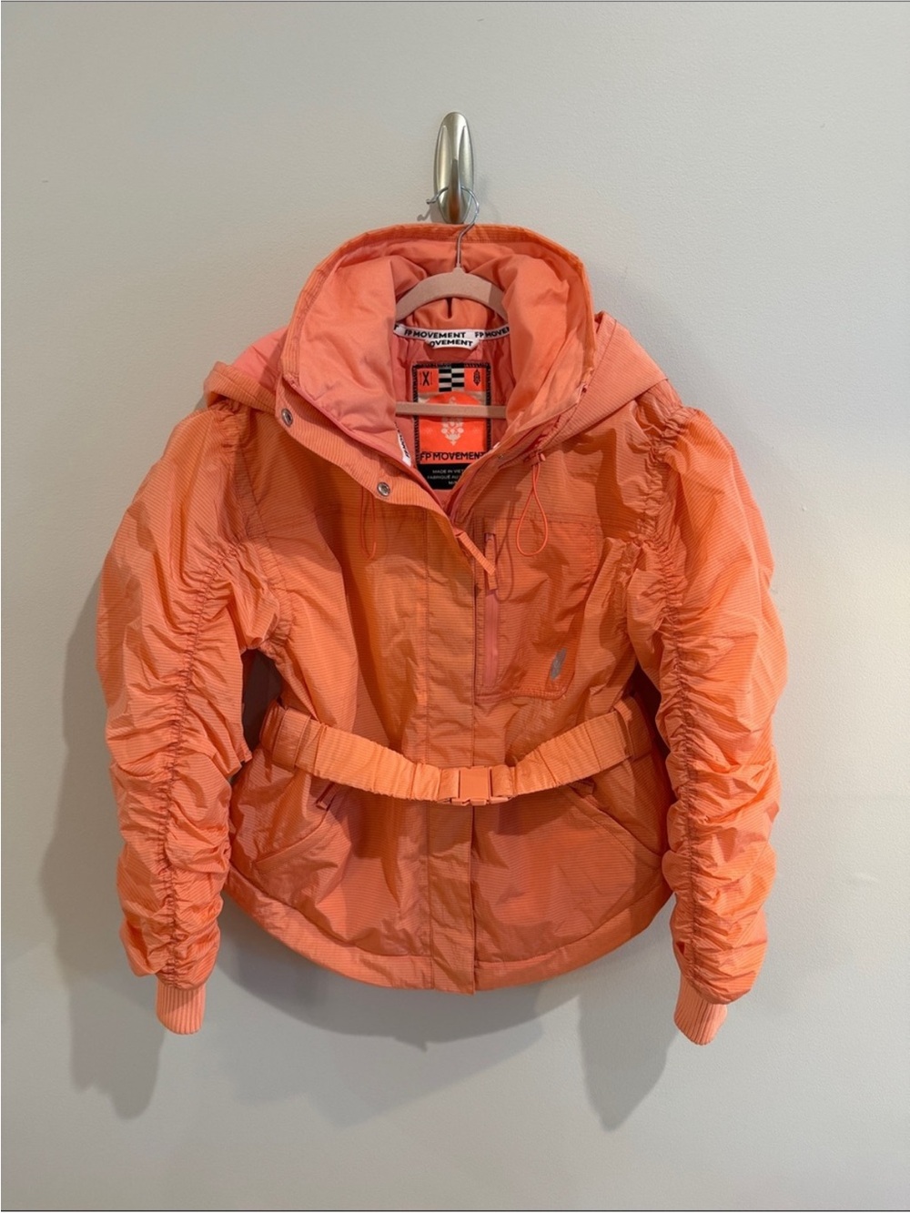 Free people movement puffer coat. NWOT. Never worn. Coral. Retails for 398